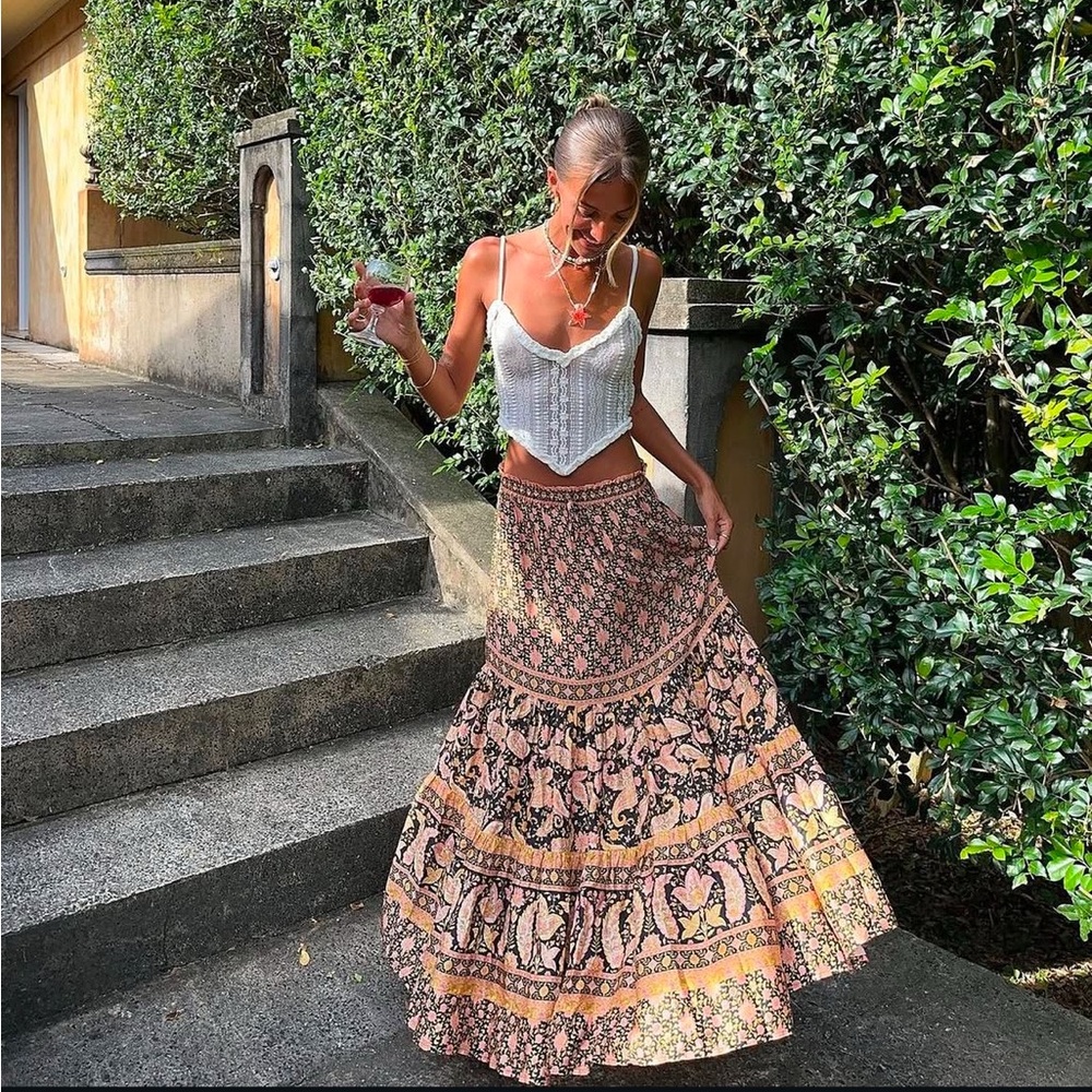 ISO Arnhem Oman maxi skirt in midnight